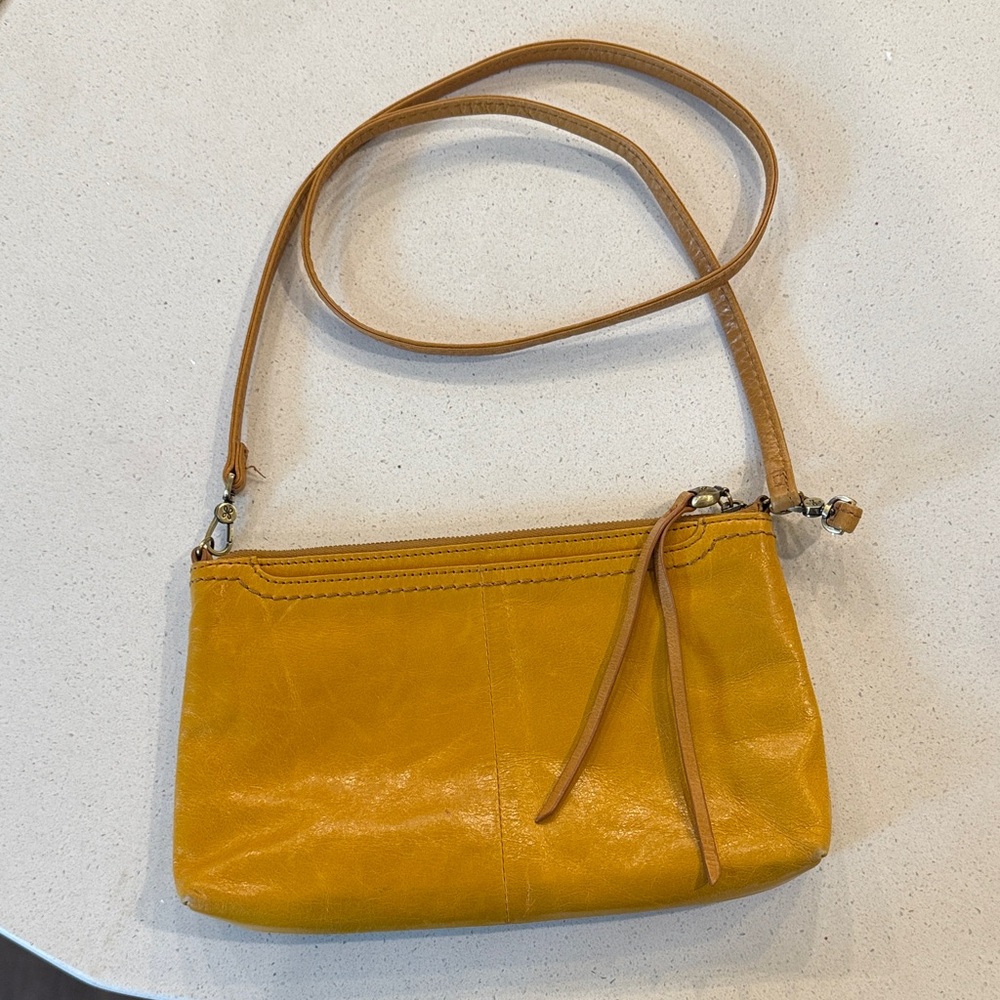 HOBO Yellow Leather Crossbody Bag
